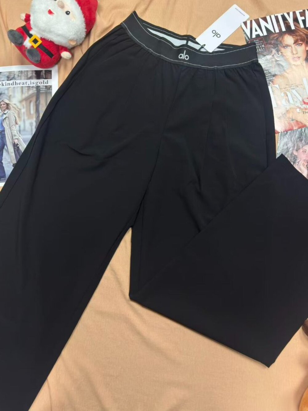 Timeless 30" ALO Yoga🚤Suit Up Pants Black Minimalist wide-leg cut